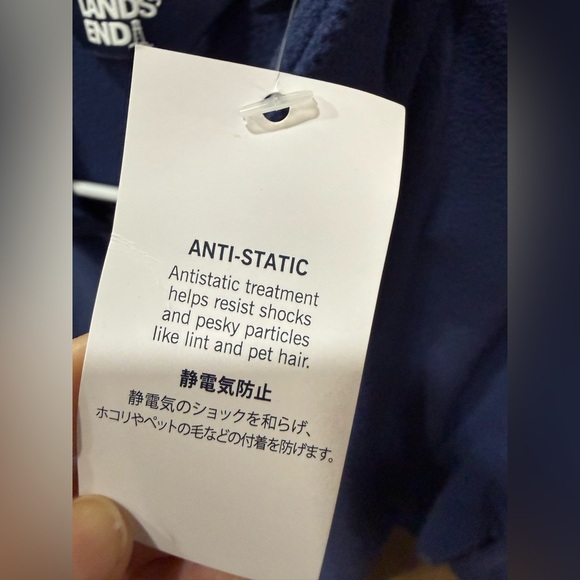 Lands' End Men's Zip-Up Blue Sweater NEW - Picture 5 of 5